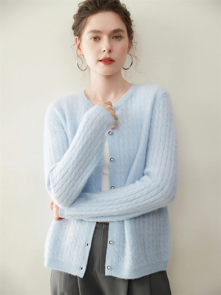 Классический кашемировый свитер с цветочным принтом, женский кардиган с круглым вырезом, весна-осень-зима, 100% кашемировый трикотаж, однотонные топы с длинными рукавами
Классический кашемировый свитер с цветочным принтом, женский кардиган с круглым вырезом, весна-осень-зима, 100% кашемировый трикотаж, однотонные топы с длинными рукавами