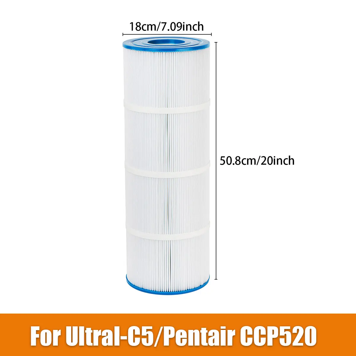 Durable PAP200 Pool Filter for Pentair Clean and Clear 200, Replacement for Pleatco, Unicel C-9419, Filbur FC-0688, Ultral-C5
Durable PAP200 Pool Filter for Pentair Clean and Clear 200, Replacement for Pleatco, Unicel C-9419, Filbur FC-0688, Ultral-C5