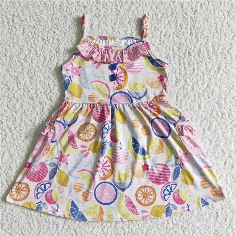 2022 New Rts Pink Lace Lemon Print Suspender Dress Girls Fashion For Western Baby Girls Wearing Kids New Quality Daily Wearing
2022 New Rts Pink Lace Lemon Print Suspender Dress Girls Fashion For Western Baby Girls Wearing Kids New Quality Daily Wearing