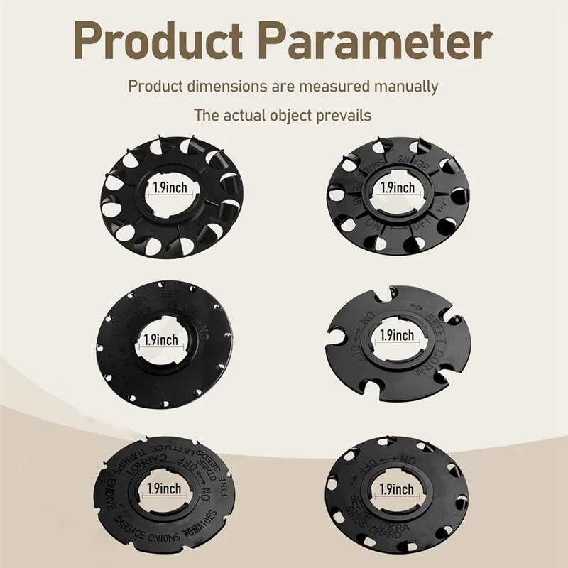 A98E-60009 60010 Seed Plate 12 Set For Earthway 10001 1001-B Garden Seeder Plants, Earth-Works For Corn Radish Seeds Plates
A98E-60009 60010 Seed Plate 12 Set For Earthway 10001 1001-B Garden Seeder Plants, Earth-Works For Corn Radish Seeds Plates