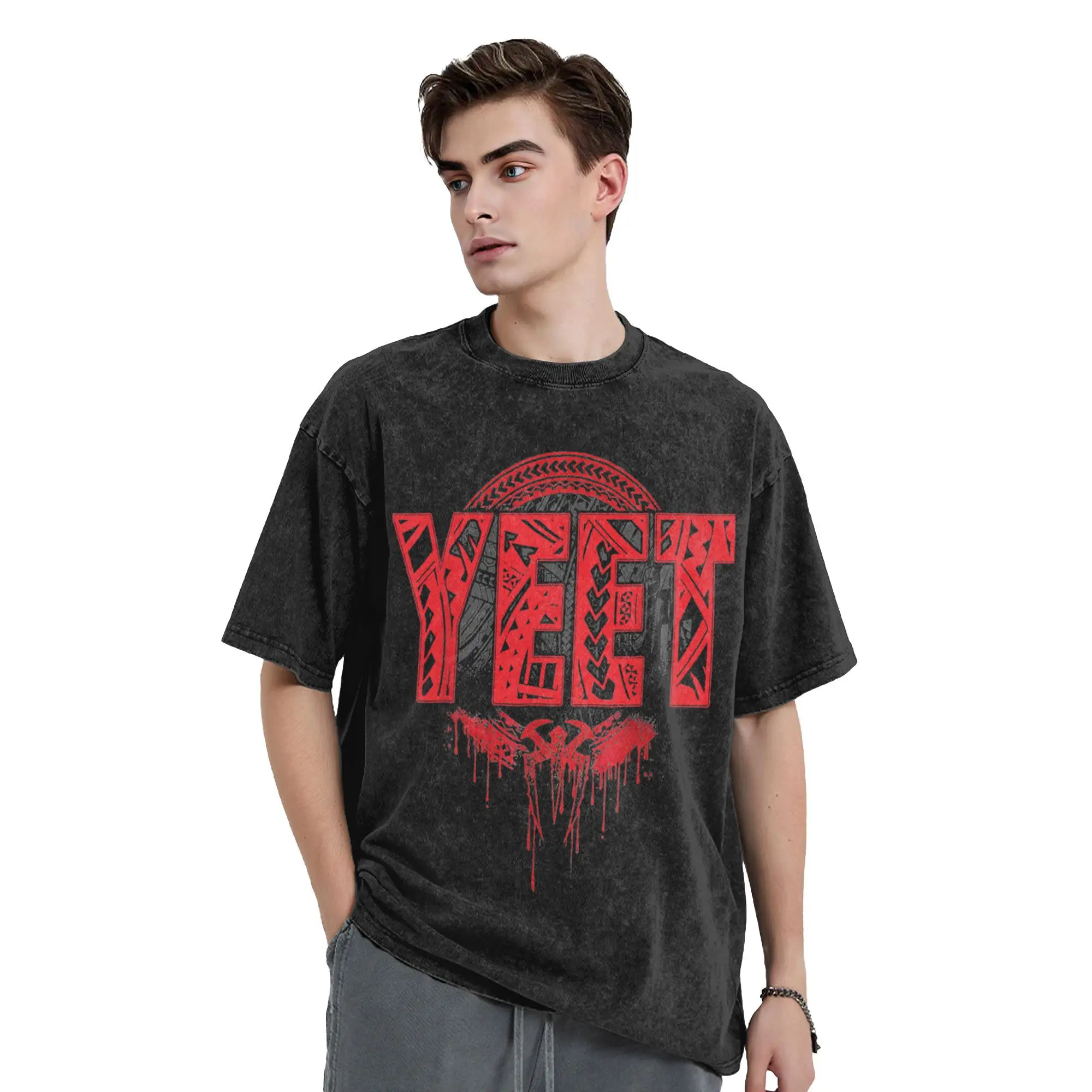 Jey Uso Yeet Washed футболки уличная одежда в стиле хип-хоп винтажные футболки футболка для мужчин женщин с коротким рукавом Harajuku лето
Jey Uso Yeet Washed футболки уличная одежда в стиле хип-хоп винтажные футболки футболка для мужчин женщин с коротким рукавом Harajuku лето