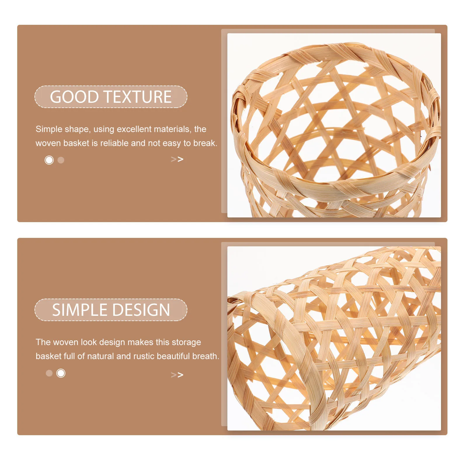 4Pcs Bamboo Woven Baskets Storage Organizer For Household Use Small Woven Basket Decorative Decoration
4Pcs Bamboo Woven Baskets Storage Organizer For Household Use Small Woven Basket Decorative Decoration