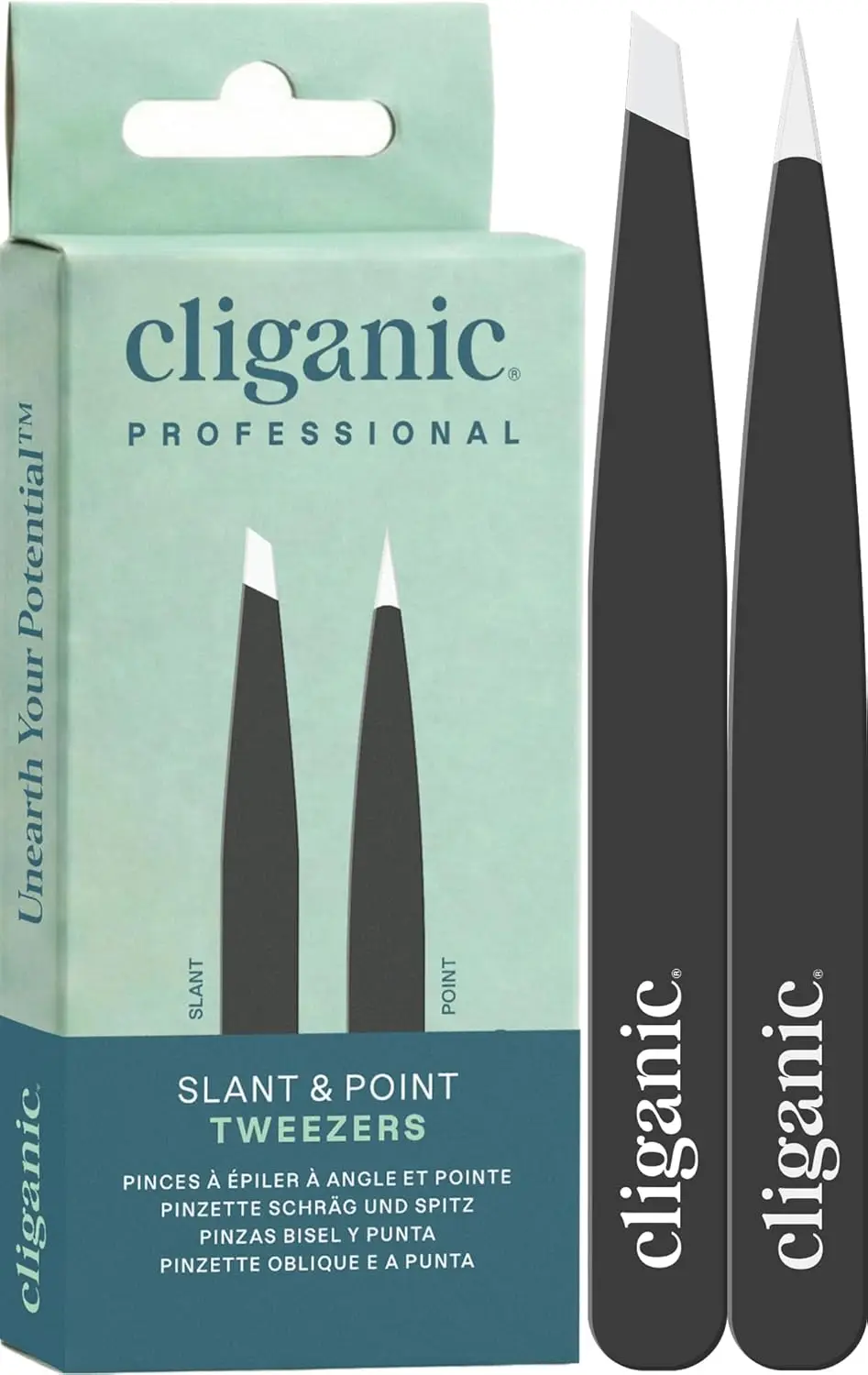Precision Slant & Point Tip Tweezers Set: Easy Hair Removal, Stainless Steel, For Men & Women
Precision Slant & Point Tip Tweezers Set: Easy Hair Removal, Stainless Steel, For Men & Women