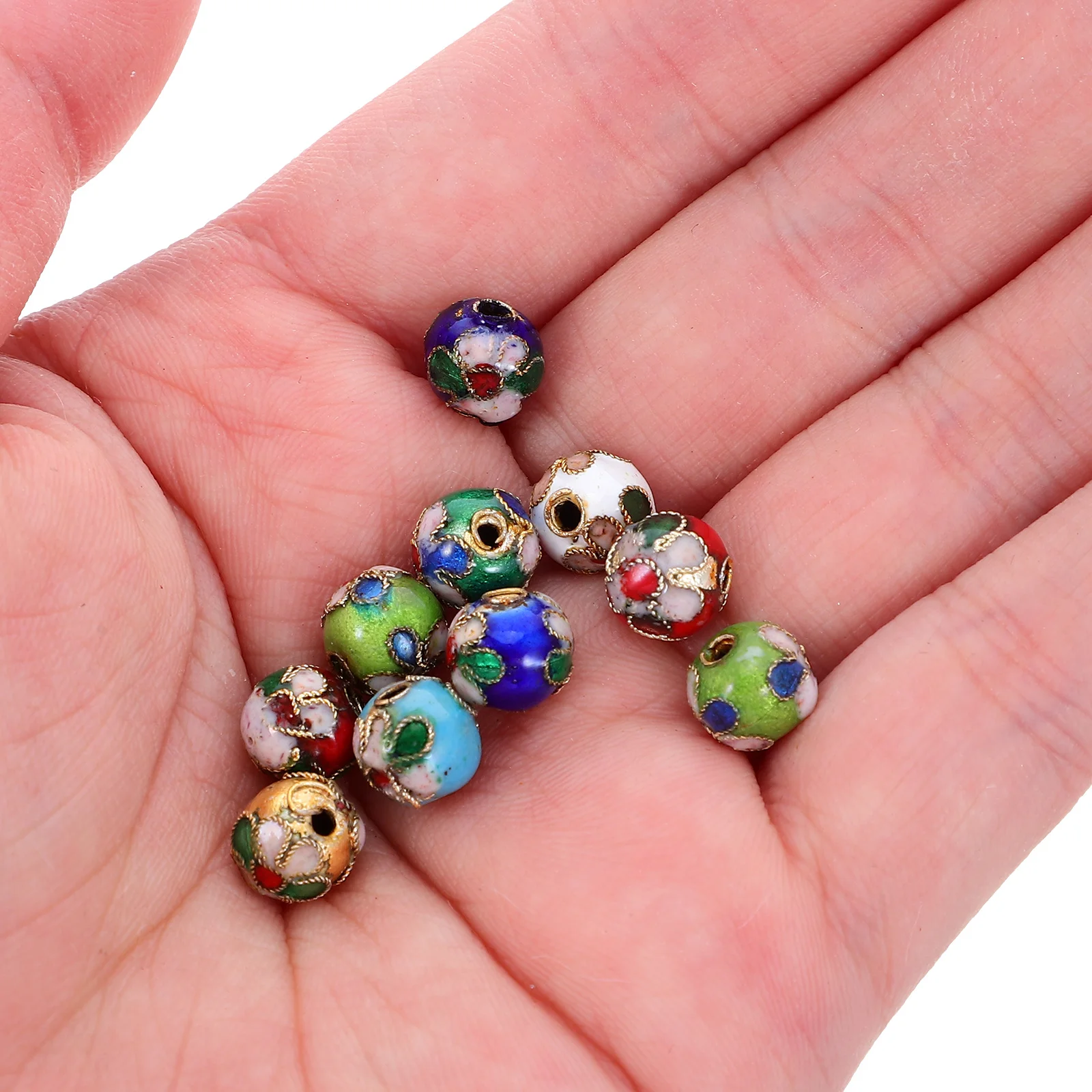 15pcs Multicolor Cloisonne Enamel Beads Handcrafted Craft Beads For Jewelry Making Diy Bracelet Necklace Mixed Kawaii Charms
15pcs Multicolor Cloisonne Enamel Beads Handcrafted Craft Beads For Jewelry Making Diy Bracelet Necklace Mixed Kawaii Charms