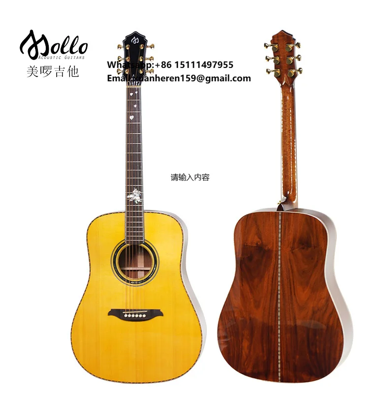 Brand direct sales Wholesale Musical Instrument Mollo Guitar OEM Acoustic Guitar
Brand direct sales Wholesale Musical Instrument Mollo Guitar OEM Acoustic Guitar