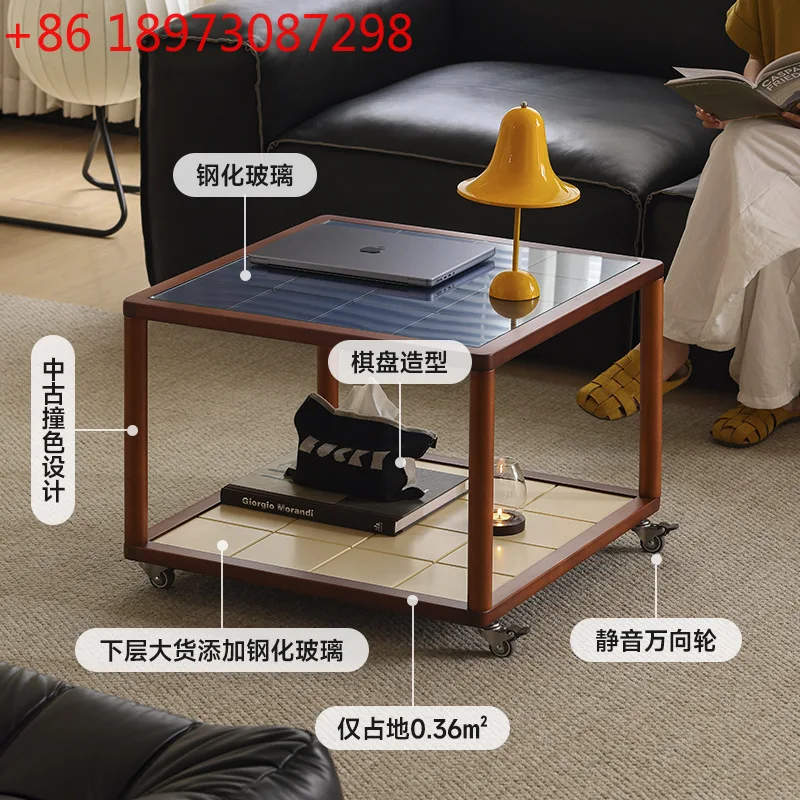 Мобильный журнальный столик из цельного дерева, средневековая тележка, диван, боковой шкаф, маленький столик, стеклянный журнальный столик
Мобильный журнальный столик из цельного дерева, средневековая тележка, диван, боковой шкаф, маленький столик, стеклянный журнальный столик