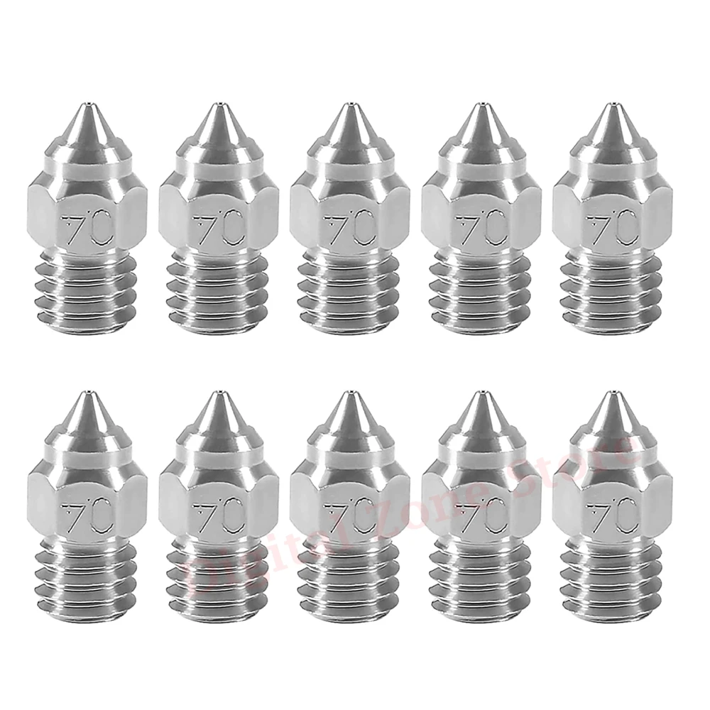 CR6 SE Nozzle, 5/10Pcs 3D Printer Stainless Steel Nozzles 0.4mm for Ender 3, Ender 5, Ender 6, CR-10, CR-10 Mini, CR-10 Max
CR6 SE Nozzle, 5/10Pcs 3D Printer Stainless Steel Nozzles 0.4mm for Ender 3, Ender 5, Ender 6, CR-10, CR-10 Mini, CR-10 Max