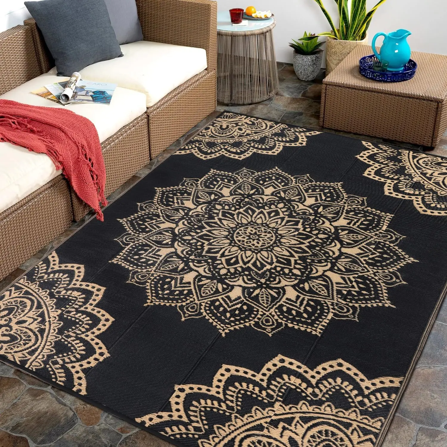 Waterproof Outdoor Rug 5x8 ft, Reversible Plastic Straw Rug for Patio Clearance, Camping, RV Mat, Outside Rug Carpet for Porc
Waterproof Outdoor Rug 5x8 ft, Reversible Plastic Straw Rug for Patio Clearance, Camping, RV Mat, Outside Rug Carpet for Porc