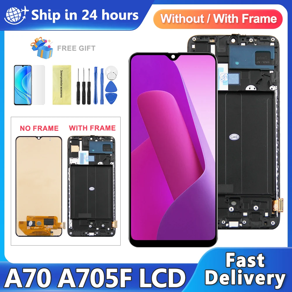 TFT LCD For Samsung Galaxy A70 A705 A705F LCD Display Touch Screen Digitizer Assembly Replacement For A70 Screen Replacement
TFT LCD For Samsung Galaxy A70 A705 A705F LCD Display Touch Screen Digitizer Assembly Replacement For A70 Screen Replacement