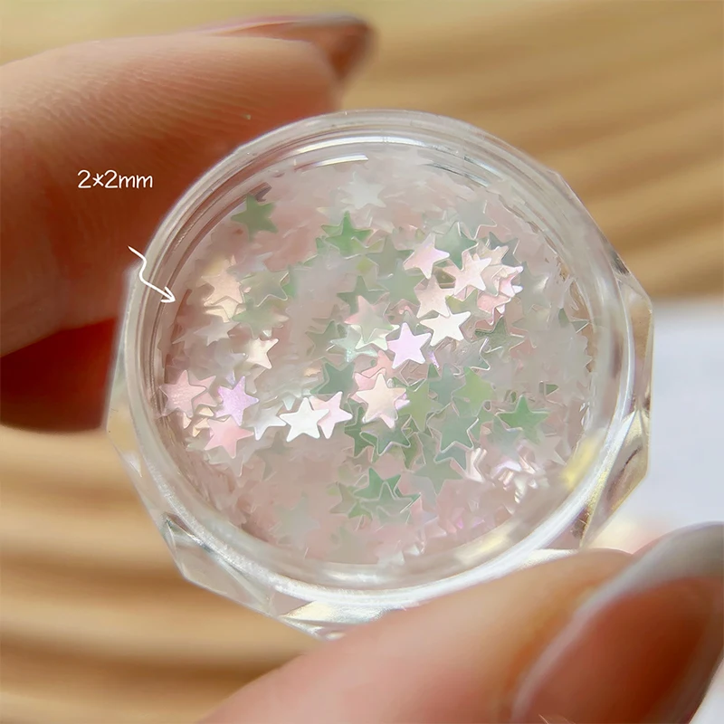 1Jar Mini Dreamy Polarized Nail Glitter Pink Green Thin Cherry Blossom Accessory Heart Butterfly Star Crescent Nail Decoration
1Jar Mini Dreamy Polarized Nail Glitter Pink Green Thin Cherry Blossom Accessory Heart Butterfly Star Crescent Nail Decoration