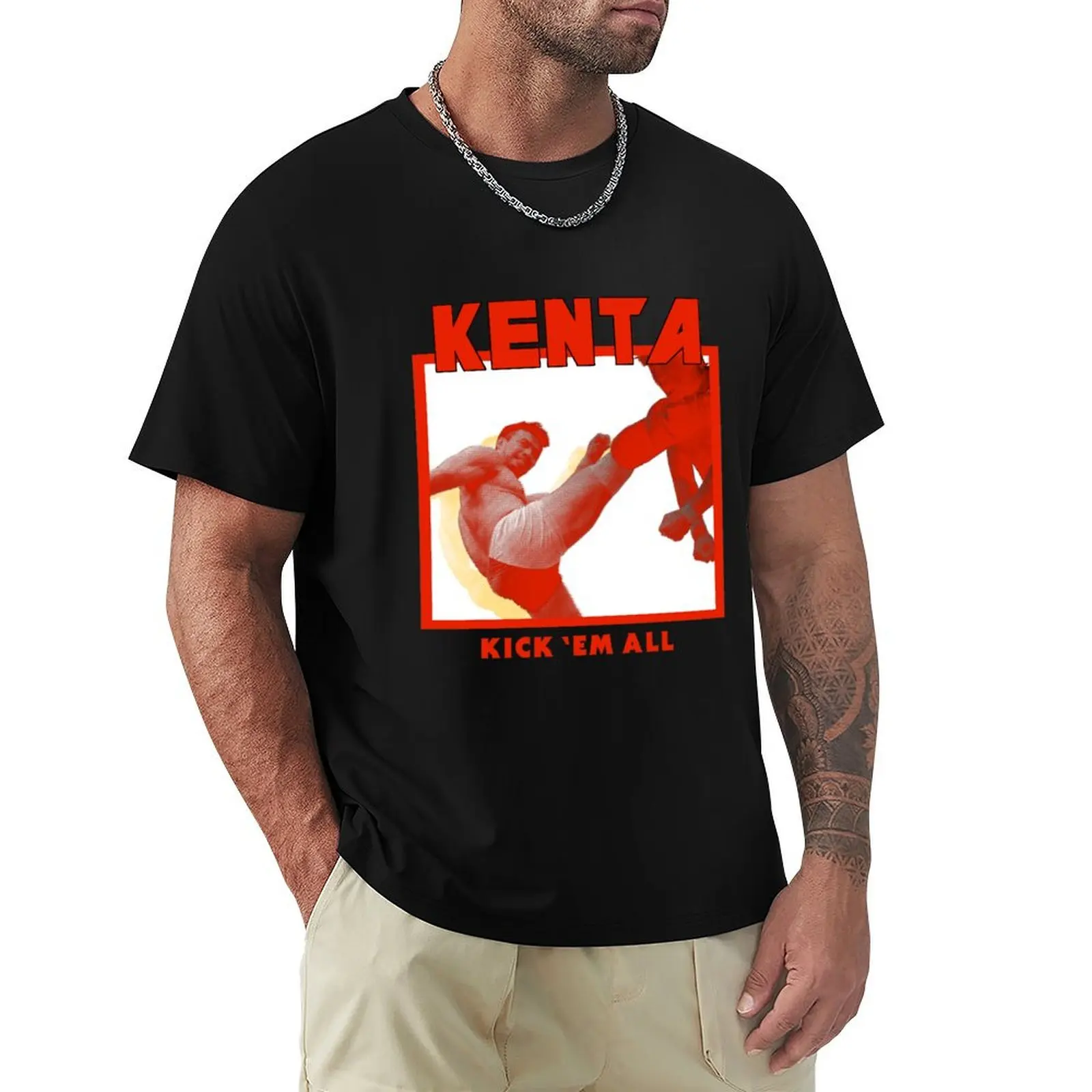 KENTA - Kick 'Em All T-Shirt tops funny shirt cotton luxury clothing labubu shirts graphic tee sweat shirts, men
KENTA - Kick 'Em All T-Shirt tops funny shirt cotton luxury clothing labubu shirts graphic tee sweat shirts, men