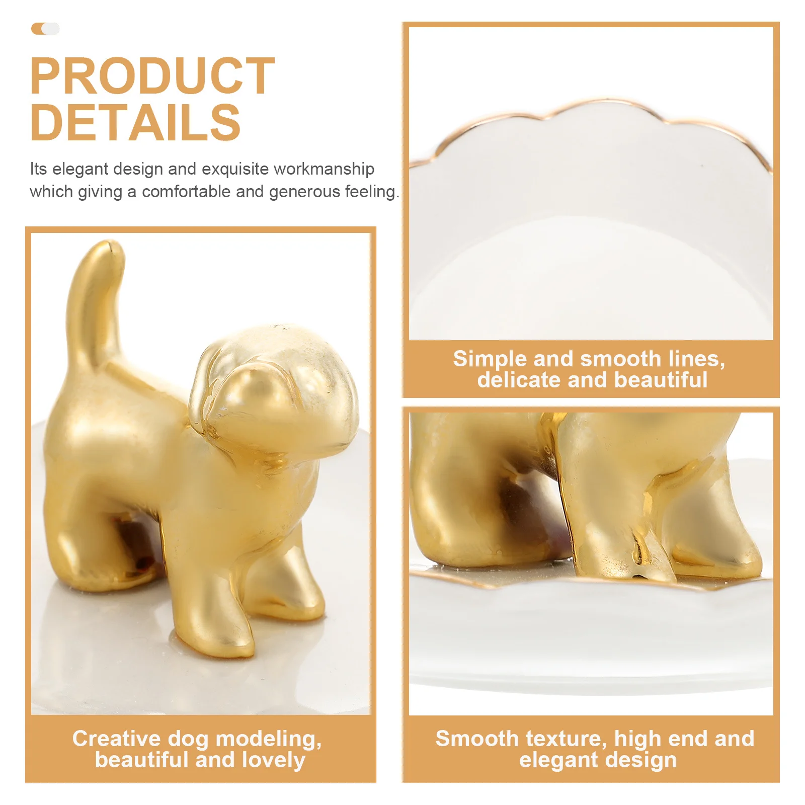 Ceramic Puppy Jewelry Tray Elegant Jewelry Display Storage Holder for Rings Necklaces Bracelets Home Decor Accessory
Ceramic Puppy Jewelry Tray Elegant Jewelry Display Storage Holder for Rings Necklaces Bracelets Home Decor Accessory