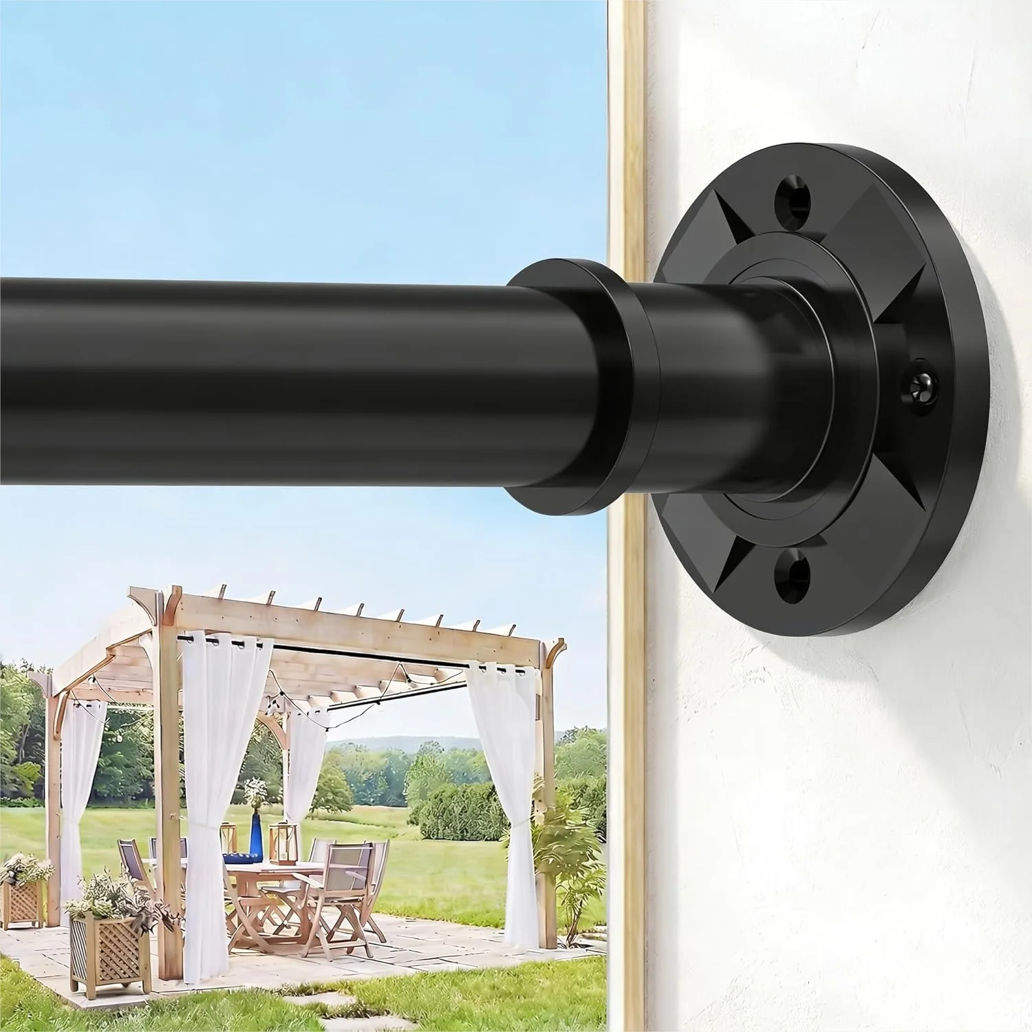 Tension Curtain Rod 31-124 in Extra Long Heavy Duty Adjustable Spring Matte Black Shower Curtain Rod for Bathroom Windows Room
Tension Curtain Rod 31-124 in Extra Long Heavy Duty Adjustable Spring Matte Black Shower Curtain Rod for Bathroom Windows Room