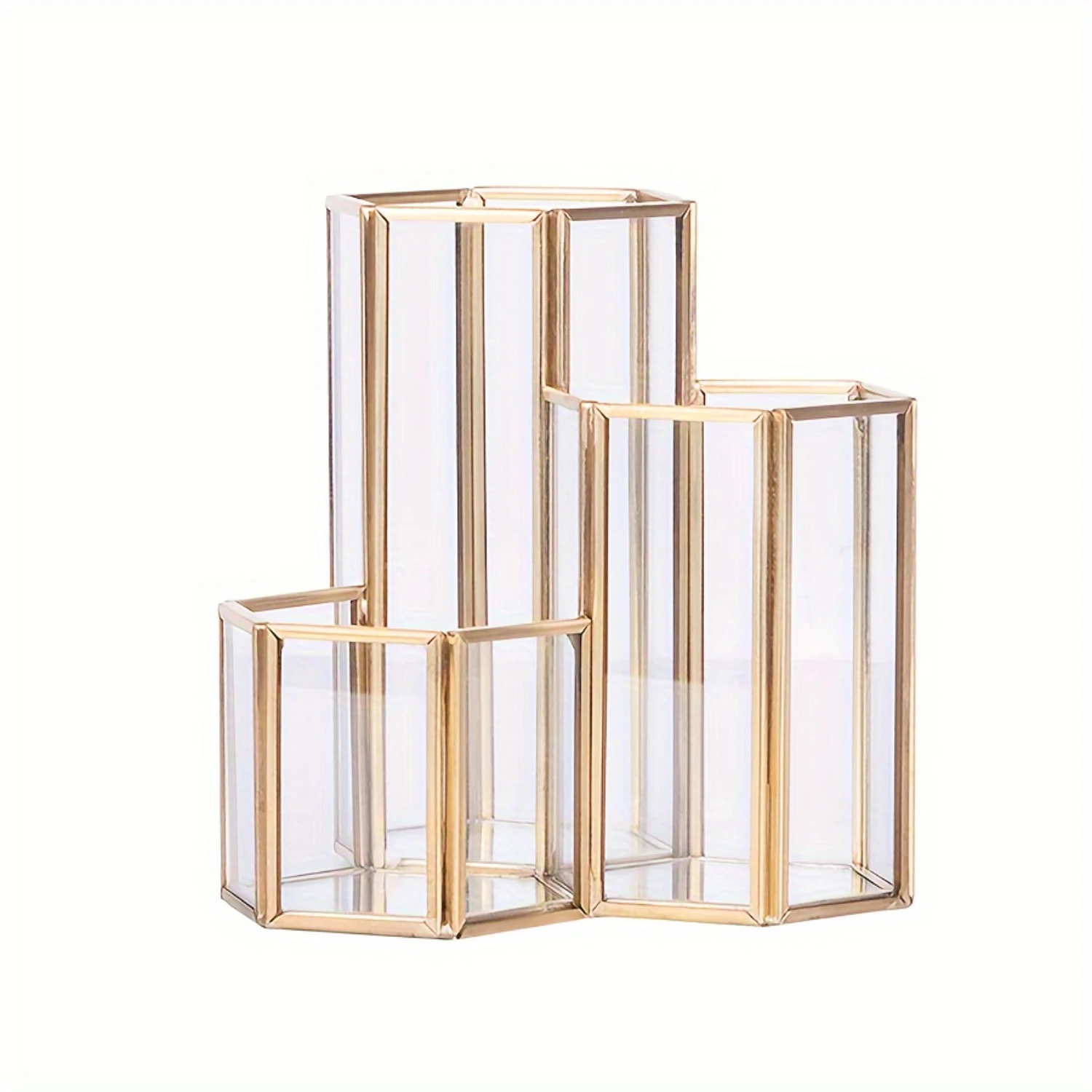 1pc Glass Jewelry Box, Bucket, Multi-purpose Makeup Pen Bucket, Glass Pen Container, Multi-functional Desktop Organizer, Meta
1pc Glass Jewelry Box, Bucket, Multi-purpose Makeup Pen Bucket, Glass Pen Container, Multi-functional Desktop Organizer, Meta