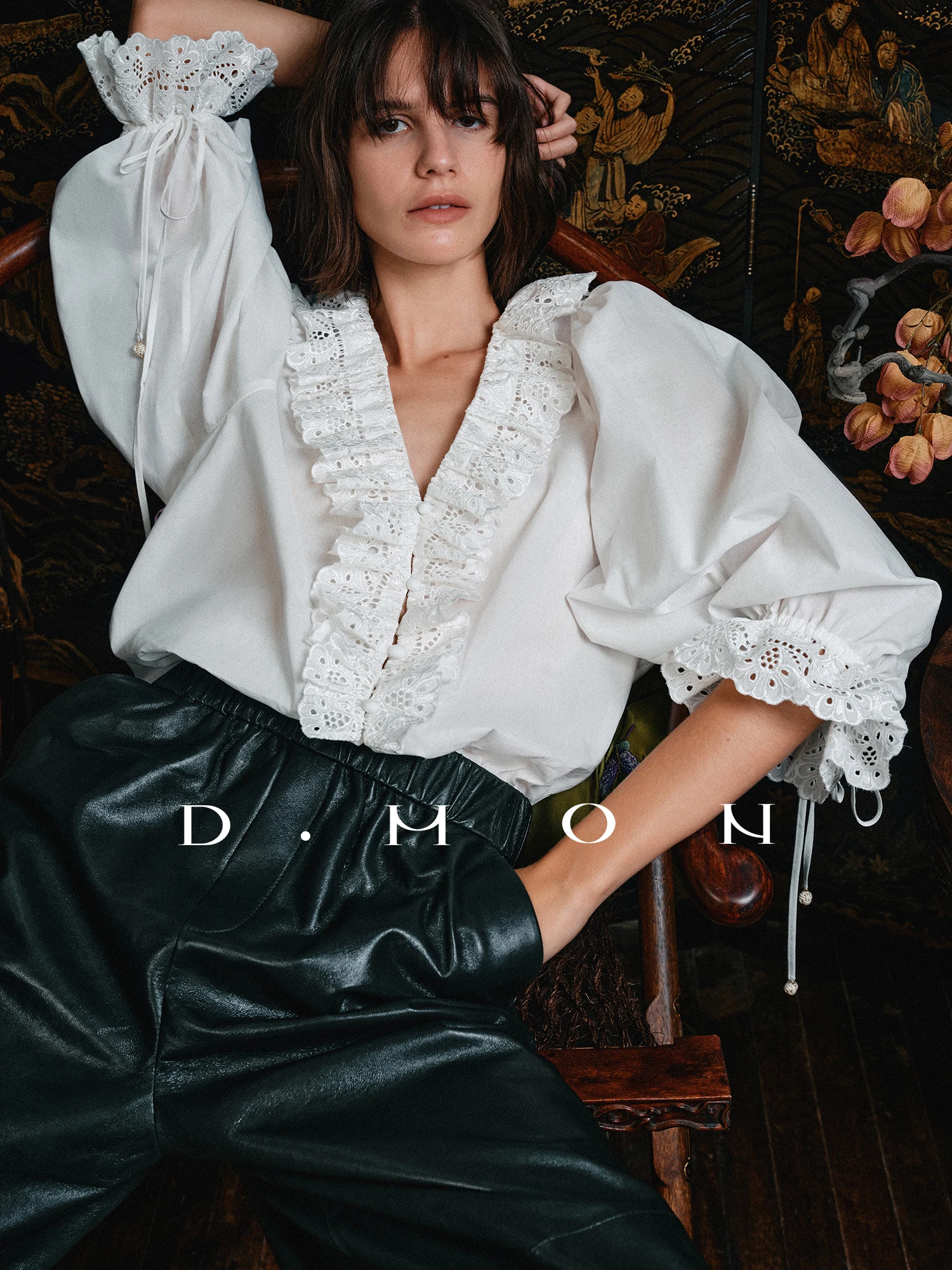 DMON Ele Женская приталенная хлопковая блузка с вышивкой Мадейра, с длинным рукавом, для повседневной носки и отпуска
DMON Ele Женская приталенная хлопковая блузка с вышивкой Мадейра, с длинным рукавом, для повседневной носки и отпуска