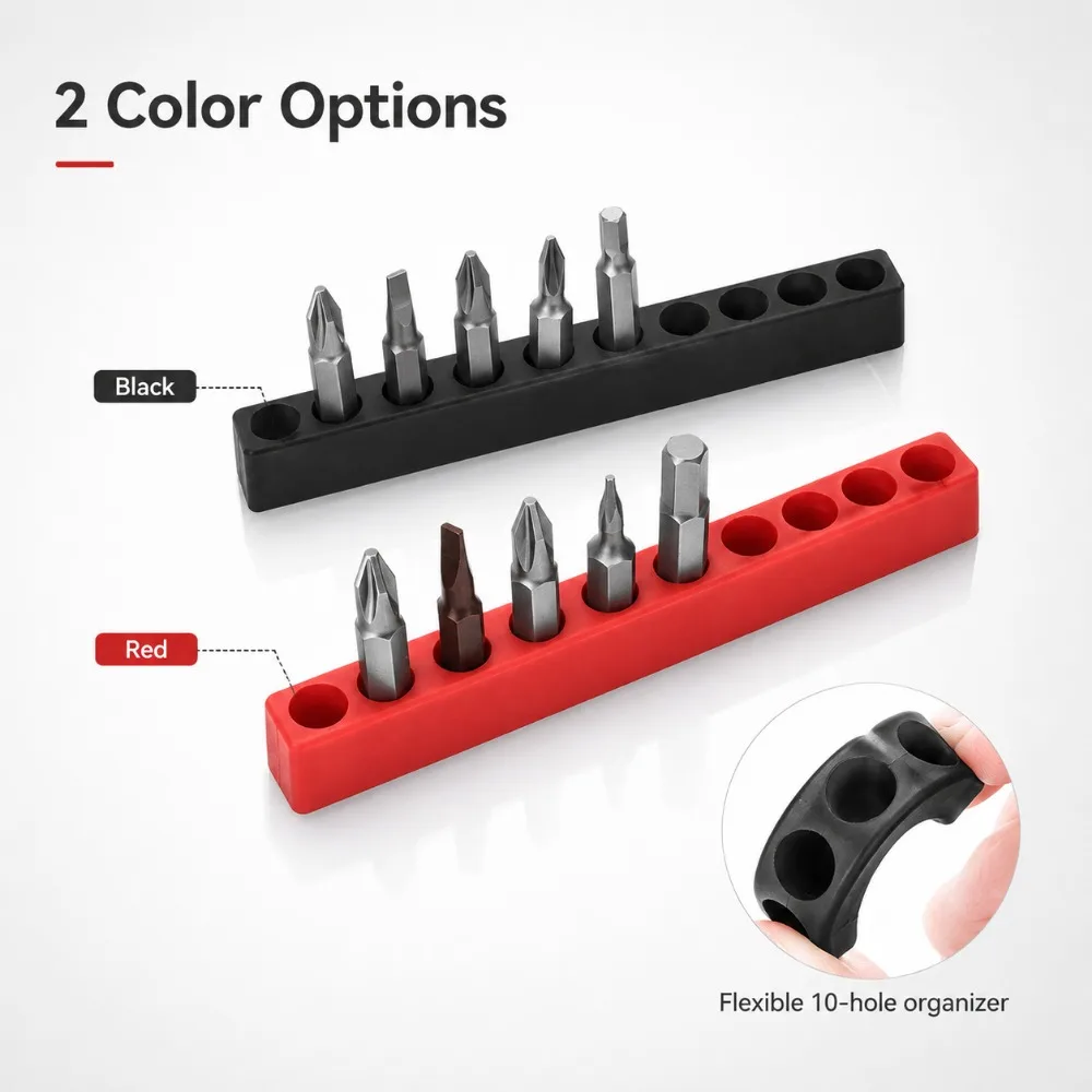 Hex Drill Bit Arrangement Holder 10 Holes Storage Box Fits 1 4 Inch Screwdriver Bits for Classifying Power Tool Parts in Repair
Hex Drill Bit Arrangement Holder 10 Holes Storage Box Fits 1 4 Inch Screwdriver Bits for Classifying Power Tool Parts in Repair