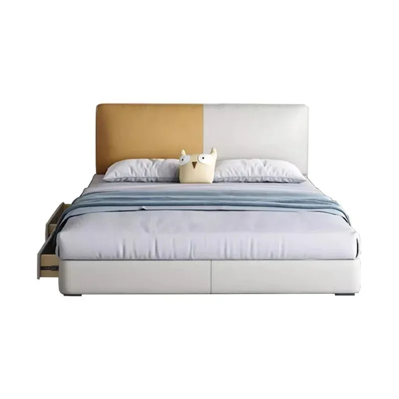 Children's bed, modern simple adolescent boys and girls single bedroom 1.35 meters small apartment leather bed
Children's bed, modern simple adolescent boys and girls single bedroom 1.35 meters small apartment leather bed