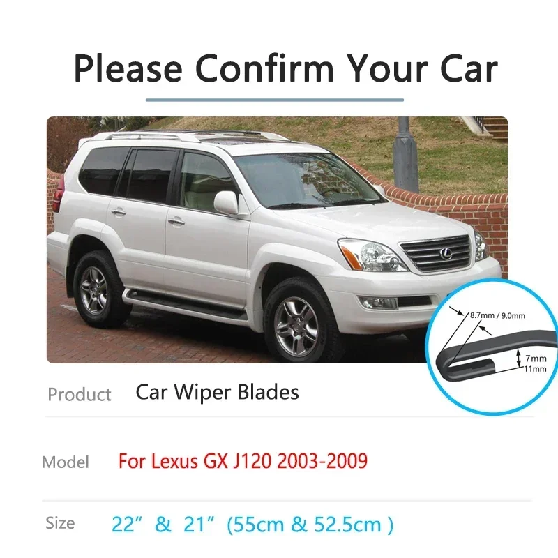 2x for Lexus GX J120 MK1 2003 2004 2005 2006 2007 2008 2009 Front Wiper Blades Window Windshield Windscreen Cleaning Replacement
2x for Lexus GX J120 MK1 2003 2004 2005 2006 2007 2008 2009 Front Wiper Blades Window Windshield Windscreen Cleaning Replacement