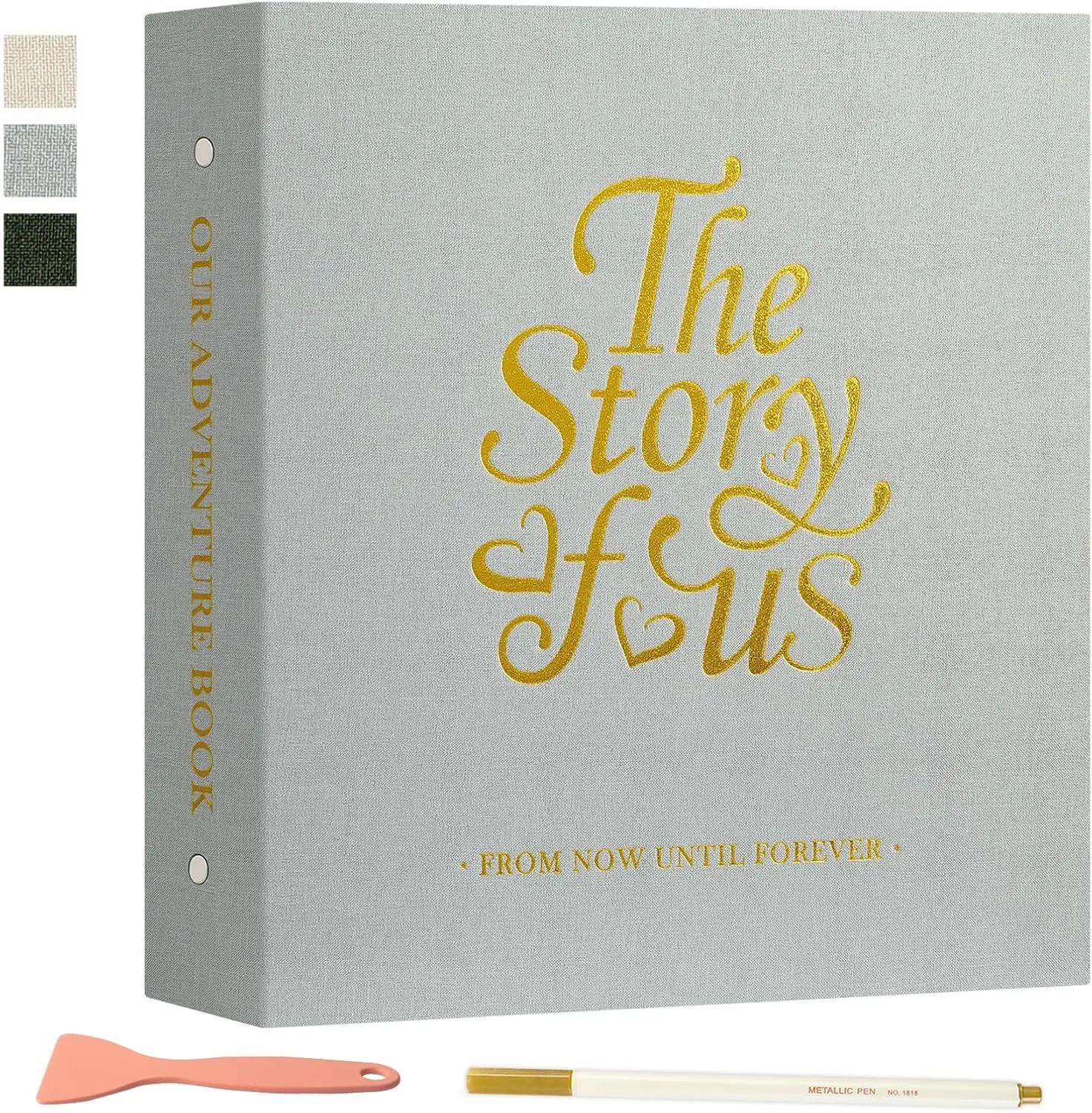 Couples Scrapbook Photo Album - The Story of Us, Linen Wedding Anniversary Self Adheisve Picture Book holds 4x6 5x7 A5 P
Couples Scrapbook Photo Album - The Story of Us, Linen Wedding Anniversary Self Adheisve Picture Book holds 4x6 5x7 A5 P