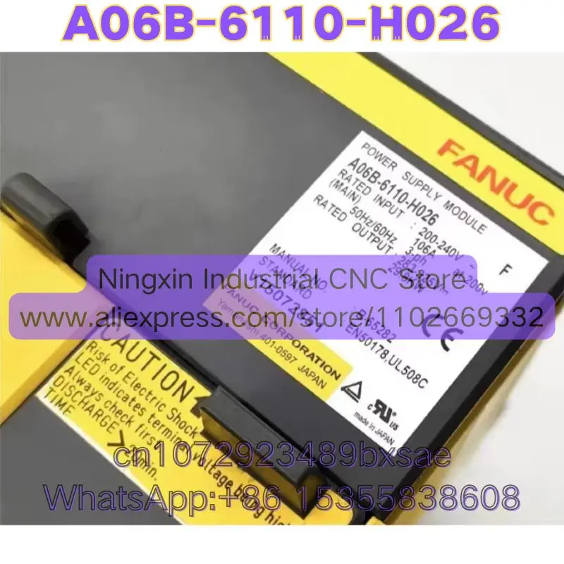 Second-hand A06B-6110-H026 A06B 6110 H026 Servo Drive Tested OK
Second-hand A06B-6110-H026 A06B 6110 H026 Servo Drive Tested OK
