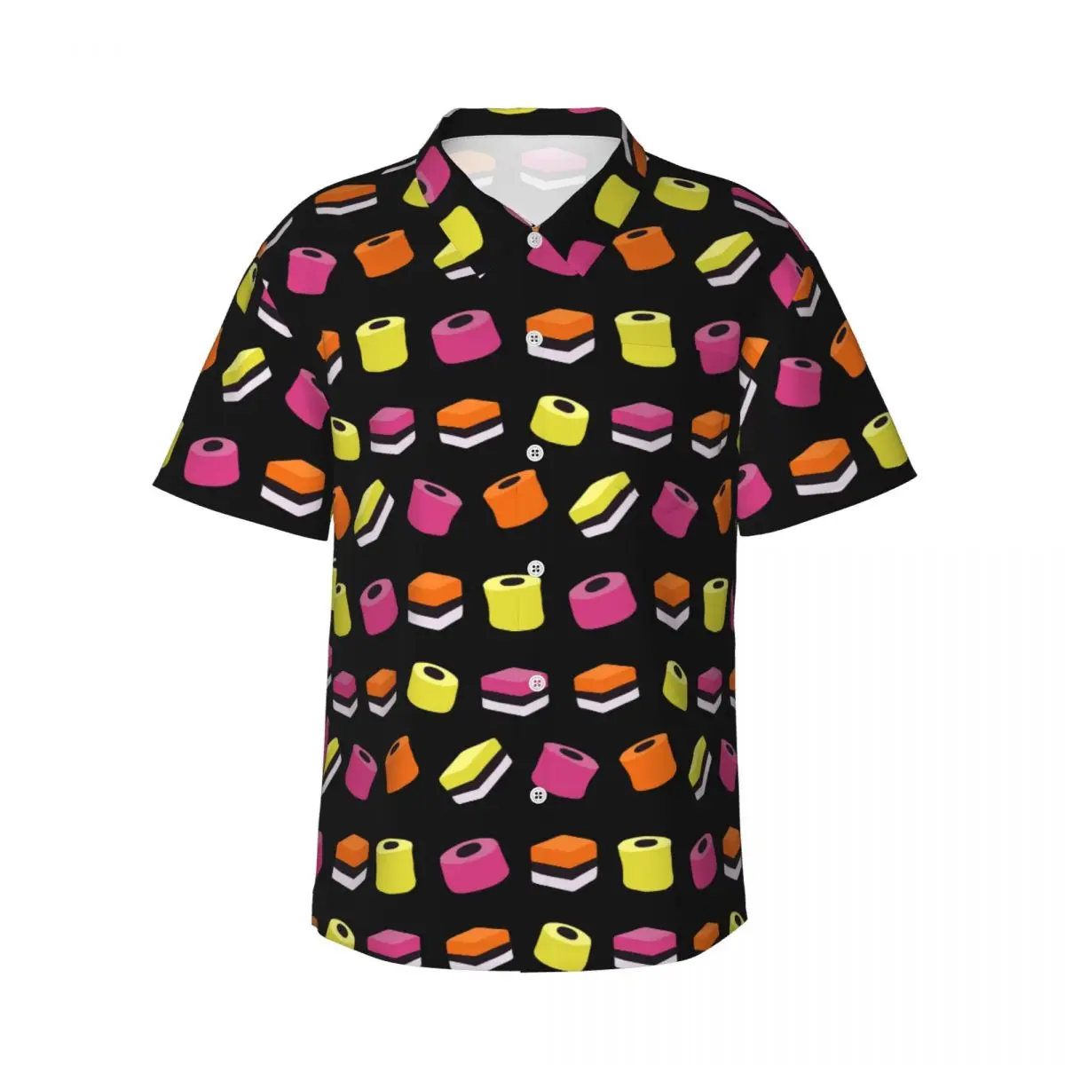 Liquorice Allsorts Sweets Men's Shirts Hawaiian Short Sleeve Shirt Funny Lapel Tops for Summer Beach
Liquorice Allsorts Sweets Men's Shirts Hawaiian Short Sleeve Shirt Funny Lapel Tops for Summer Beach