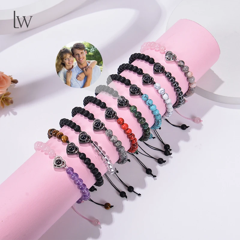 Personalized Photo Projection Bracelet for Women Retractable Beaded Bracelet Custom Heart Memorial Photo Bracelet for Mom Gift
Personalized Photo Projection Bracelet for Women Retractable Beaded Bracelet Custom Heart Memorial Photo Bracelet for Mom Gift