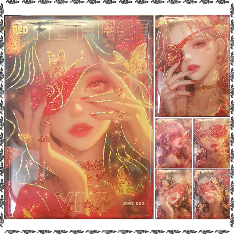 Anime ONE PIECE Rare Vivi Nami Shirahoshi Uta Hancock Robin Limited Edition RED Game Collectible Card Toys for men Birthday Gift
Anime ONE PIECE Rare Vivi Nami Shirahoshi Uta Hancock Robin Limited Edition RED Game Collectible Card Toys for men Birthday Gift