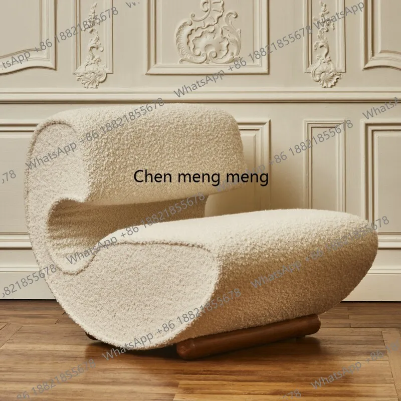 Medieval special-shaped sofa chair lamb wool fabric single sofa designer living room leisure chair
Medieval special-shaped sofa chair lamb wool fabric single sofa designer living room leisure chair