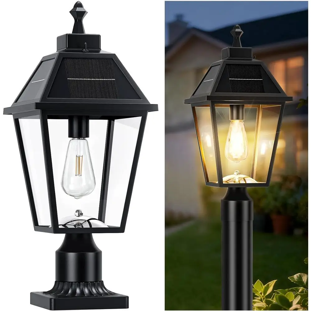 22.5" Large Outdoor r Post Light, Dusk to r Lamp Post Light, Black Lamp Posts Light ixture with Pier Mount Base, Waterproo Outdo
22.5" Large Outdoor r Post Light, Dusk to r Lamp Post Light, Black Lamp Posts Light ixture with Pier Mount Base, Waterproo Outdo