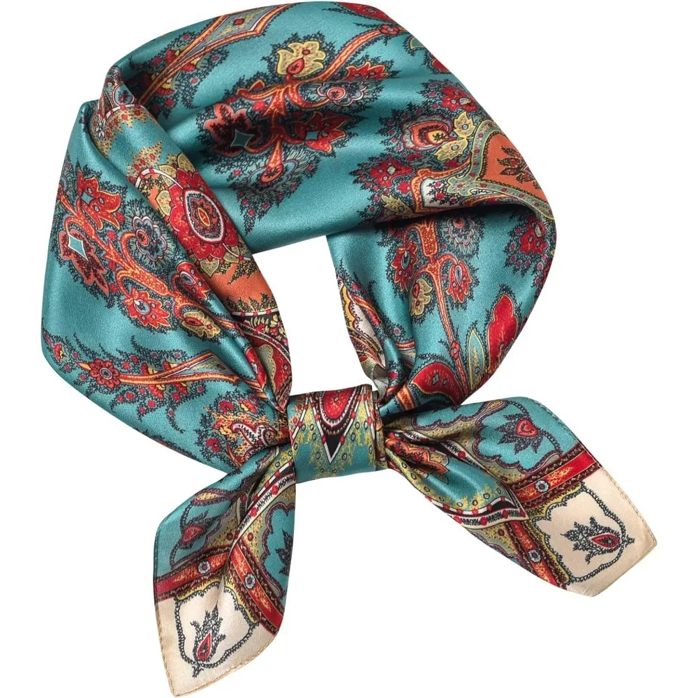 Квадратный шарф из чистого шелка шелковицы 25,6 дюйма X25,6 дюйма — женский шарф на голову и шею, в подарочной упаковке 
Квадратный шарф из чистого шелка шелковицы 25,6 дюйма X25,6 дюйма — женский шарф на голову и шею, в подарочной упаковке