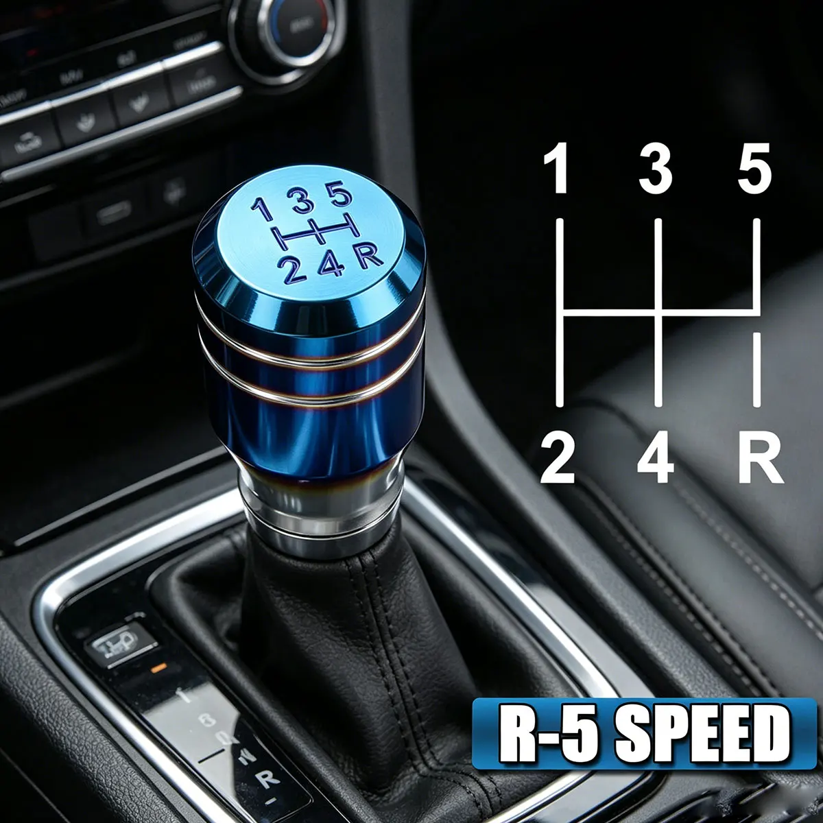 Universal 7.8cm Burnt Blue Colorful Aluminum Gear Shifter Knob - Anti-Slip, Fit for Auto/Manual, Car Interior Accessories
Universal 7.8cm Burnt Blue Colorful Aluminum Gear Shifter Knob - Anti-Slip, Fit for Auto/Manual, Car Interior Accessories