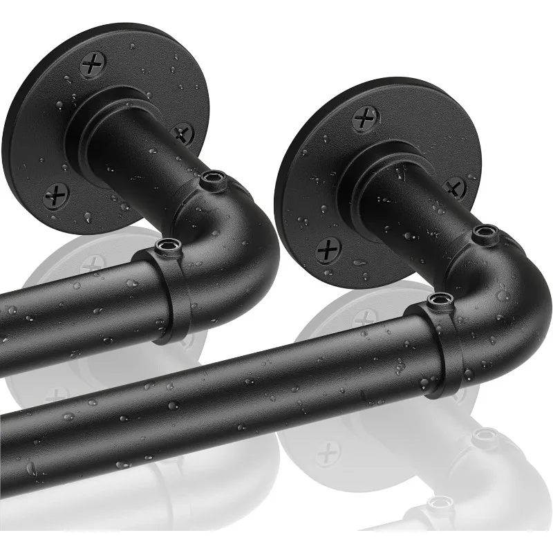 Industrial Curtain Rods for Windows 66 to 120, 2 Pack 1 Inch Heavy Duty Curtain Rod, Indoor/Outdoor Curtain Rod 72-144 Inch
Industrial Curtain Rods for Windows 66 to 120, 2 Pack 1 Inch Heavy Duty Curtain Rod, Indoor/Outdoor Curtain Rod 72-144 Inch