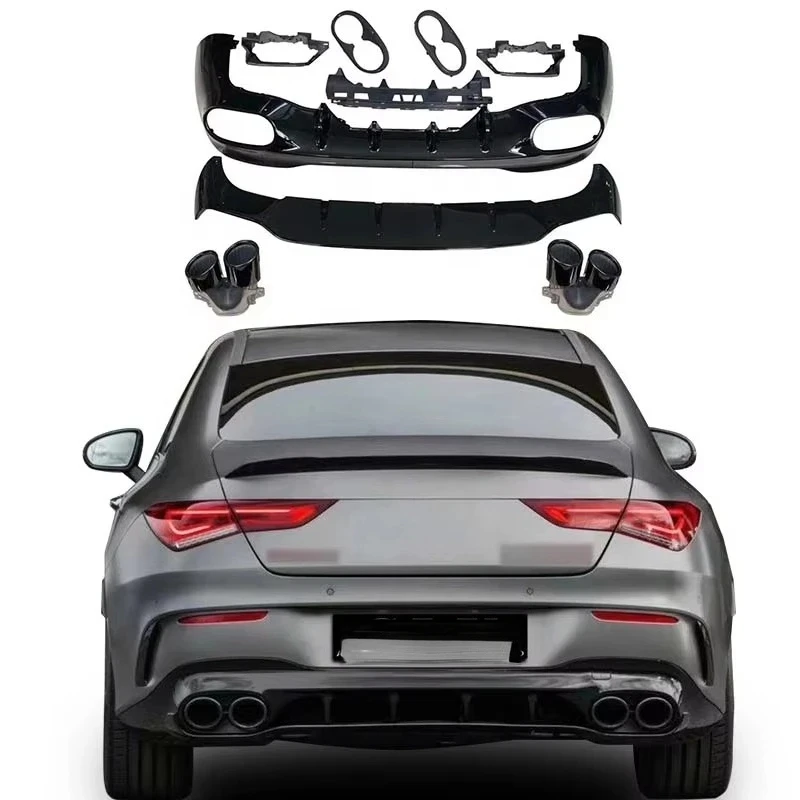 Diffuser With Exhaust Pipe W118 CLA Upgr CLA45 Rear Lip With Tips 2019+
Diffuser With Exhaust Pipe W118 CLA Upgr CLA45 Rear Lip With Tips 2019+