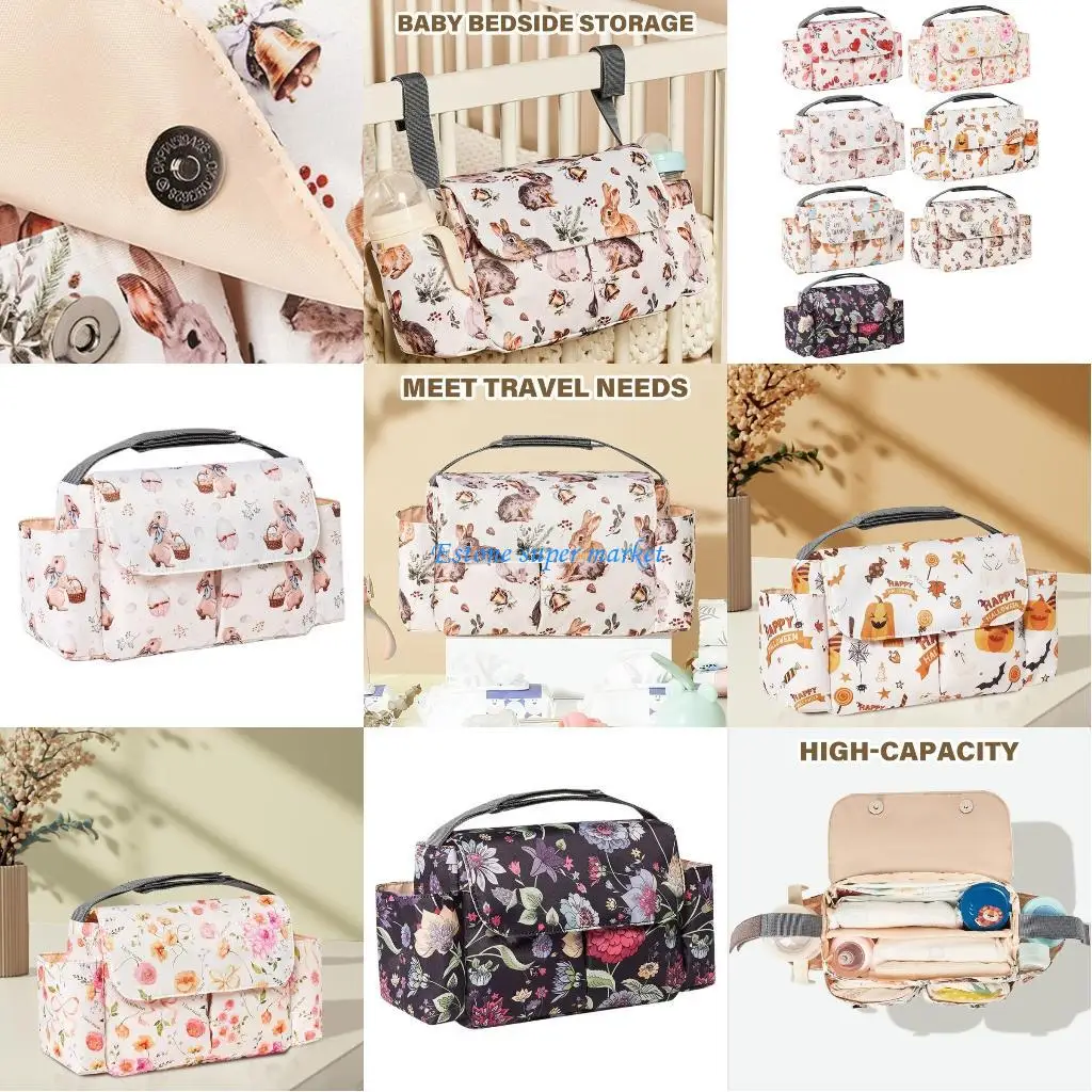 090B Cartoon Strollers Diaper Bag Large Capacity Storage Organiser Travel Carrying Case with Multiple Compartments
090B Cartoon Strollers Diaper Bag Large Capacity Storage Organiser Travel Carrying Case with Multiple Compartments