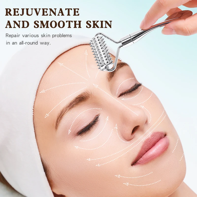 Массажный ролик для лица из нержавеющей стали, инструмент Гуа Ша, массажер для лица, всего тела, красота, спа, инструменты для ухода за кожей, точечный массажер
Массажный ролик для лица из нержавеющей стали, инструмент Гуа Ша, массажер для лица, всего тела, красота, спа, инструменты для ухода за кожей, точечный массажер