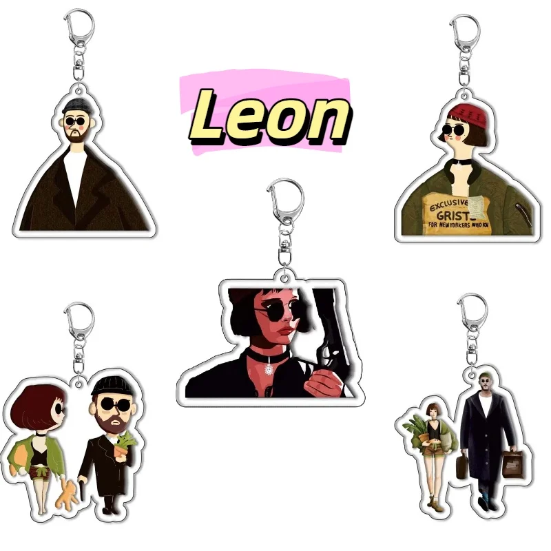 Leon The Professional Classic Movie Acrylic Keychain Bag Charms Pendant Friend Gift Film Fans Key Chain Souvenir Creative Cute
Leon The Professional Classic Movie Acrylic Keychain Bag Charms Pendant Friend Gift Film Fans Key Chain Souvenir Creative Cute