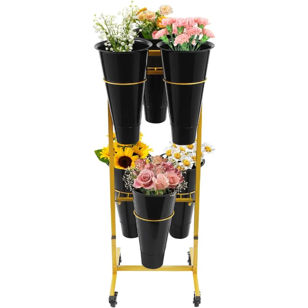 Metal Mobile Florist Bouquet Stand ,Heavy Duty Moving Flower Display Shelf for Homes/Gardens/Florists/ntrances
Metal Mobile Florist Bouquet Stand ,Heavy Duty Moving Flower Display Shelf for Homes/Gardens/Florists/ntrances