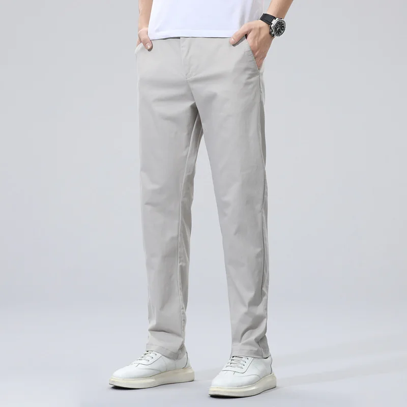 2025 Summer New Men's Thin Cotton Black Casual Pants Business Solid Color Stretch Trousers Brand Male Gray men pants
2025 Summer New Men's Thin Cotton Black Casual Pants Business Solid Color Stretch Trousers Brand Male Gray men pants