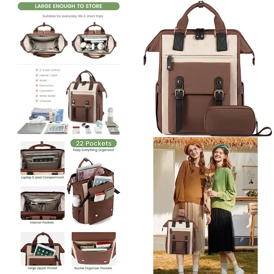 Backpack for Women, Teacher Bag Work Travel Backpack, Stylish College Laptop Backpack Purse, Busess Computer Laptop Bag Nurse B
Backpack for Women, Teacher Bag Work Travel Backpack, Stylish College Laptop Backpack Purse, Busess Computer Laptop Bag Nurse B