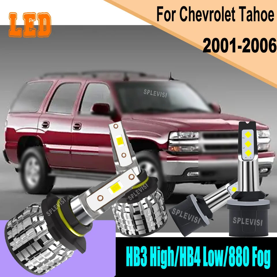12V/24V Compatible - LED Headlight High Low Beam Kit with Matching Fog Lights For Chevrolet Tahoe 2001 2002 2003 2004 2005 2006
12V/24V Compatible - LED Headlight High Low Beam Kit with Matching Fog Lights For Chevrolet Tahoe 2001 2002 2003 2004 2005 2006
