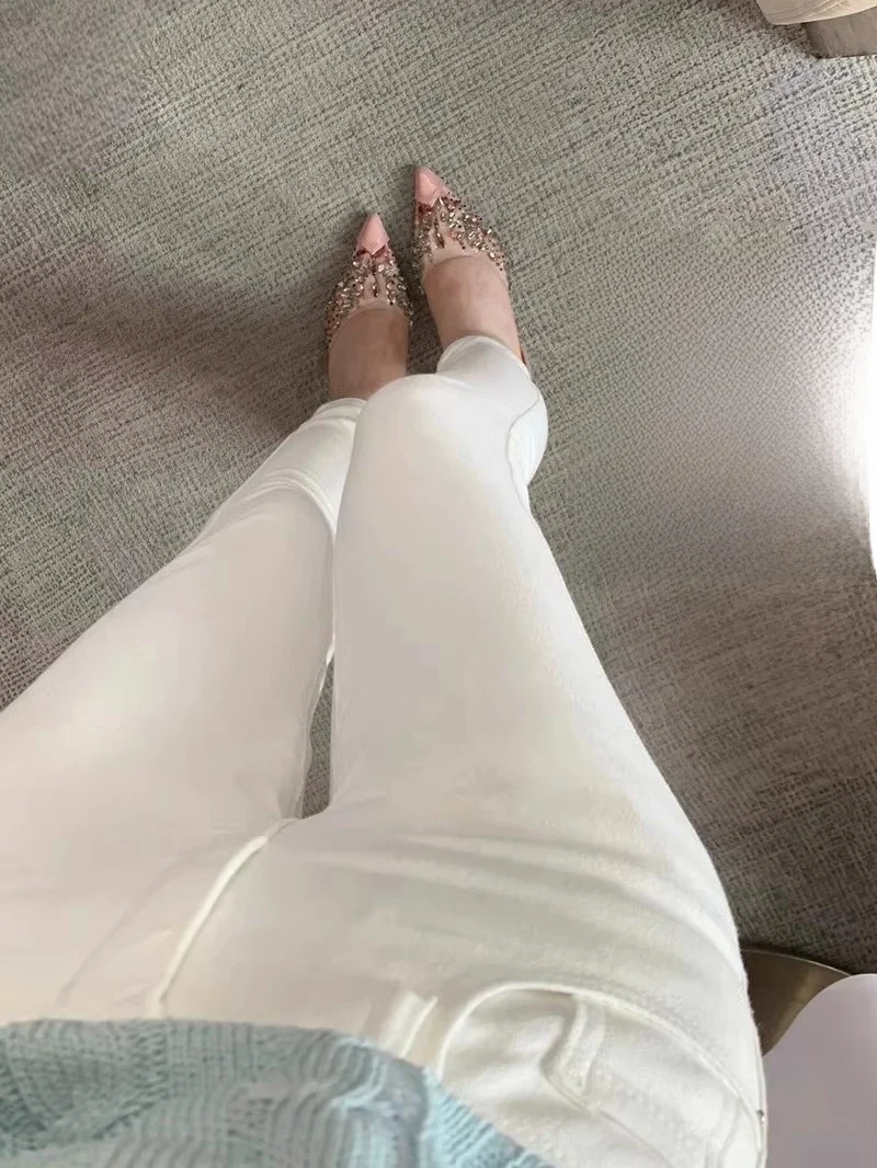 High Waist White Elastic Stretchy Slimming Women's Jeans Korean Sle Early Autumn New Arrival Nine-Piece Sexy Pencil Pants
High Waist White Elastic Stretchy Slimming Women's Jeans Korean Sle Early Autumn New Arrival Nine-Piece Sexy Pencil Pants