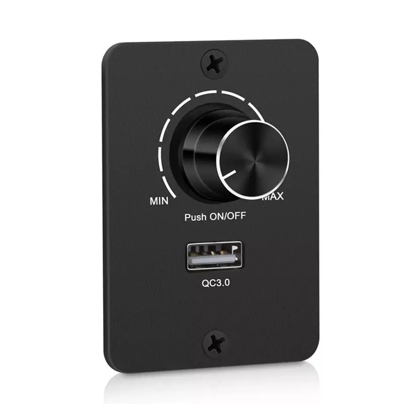 Best Choice USB QC 3.0 Charging Port 5A DC 12-24V PWM Dimmer Switch For RV Camper& Boat Adjustable Light Controller