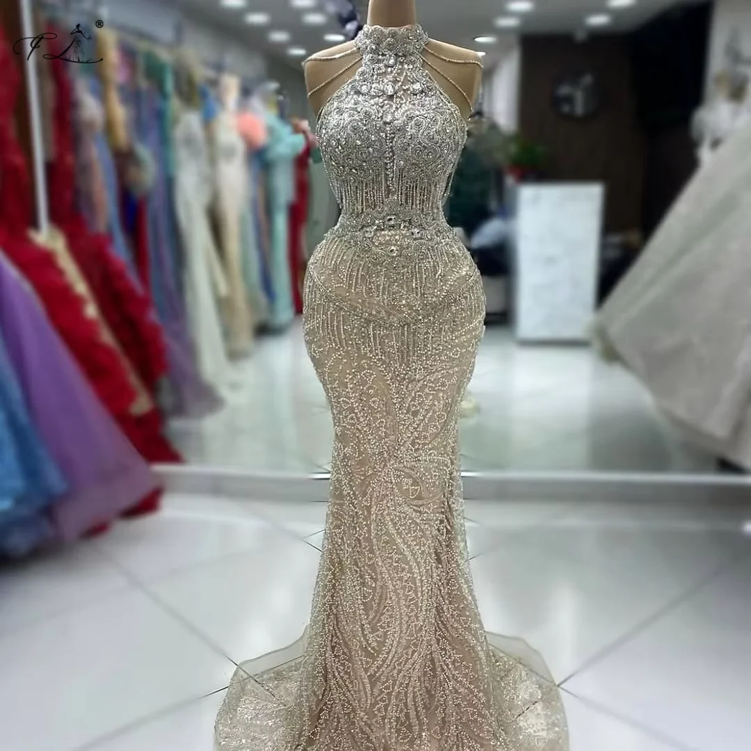 Вечернее платье с кристаллами и кисточками, платье русалки с шейным поясом цвета шампанского, прозрачное платье из бисера, роскошное женское вечернее платье, настраиваемое
Вечернее платье с кристаллами и кисточками, платье русалки с шейным поясом цвета шампанского, прозрачное платье из бисера, роскошное женское вечернее платье, настраиваемое