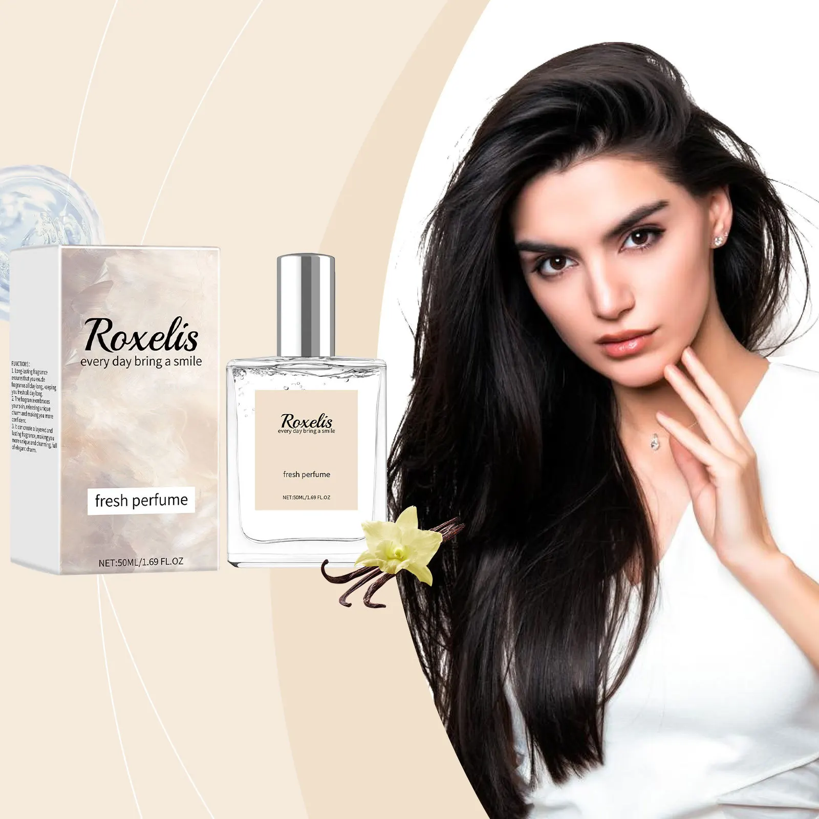 Vanilla Eau De Perfume, Natural, Fresh and Charming, Lasting Fragrance, Daily Body, Vanilla Behind The Ear, Elegant Perfume
Vanilla Eau De Perfume, Natural, Fresh and Charming, Lasting Fragrance, Daily Body, Vanilla Behind The Ear, Elegant Perfume