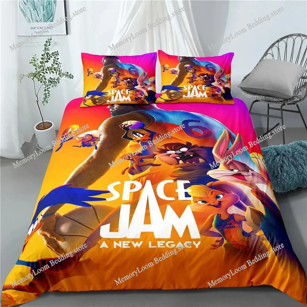 Anime Space Jam Duvet Cover Pillowcase Bedding Set Adult Boy Girl Bedroom Decoration Children Gift Single Double Large Size
Anime Space Jam Duvet Cover Pillowcase Bedding Set Adult Boy Girl Bedroom Decoration Children Gift Single Double Large Size