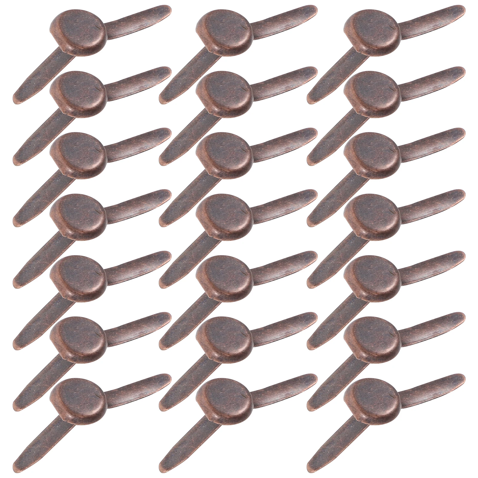 50 Pcs Double Nails Mini Brads Two-legged Metal Paper Craft Supplies Decorative Fasteners for DIY Crafts Scrapbook Cards
50 Pcs Double Nails Mini Brads Two-legged Metal Paper Craft Supplies Decorative Fasteners for DIY Crafts Scrapbook Cards