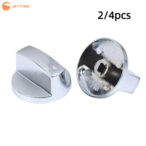 2/4Pcs Cooker Oven Hob Control Knobs Switch 6mm Gas Stove Knobs Kitchen Cooker Gas Stove Cooktop Control Gas Stove Accessories