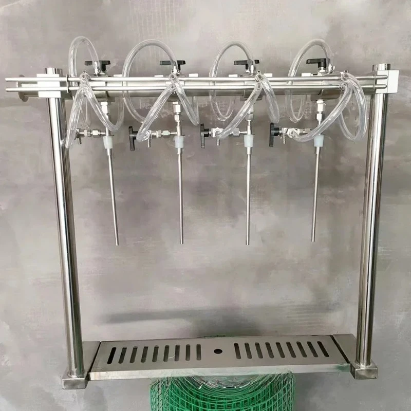 【2026】4 Heads Counter Pressure Bottle Filler/Simple Manual Filling Machine
【2026】4 Heads Counter Pressure Bottle Filler/Simple Manual Filling Machine