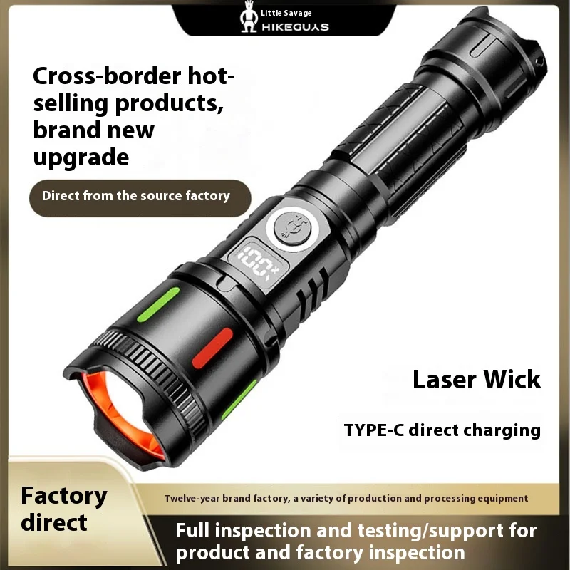 LED Flashlight Laser Portable Long Range Torches Flashlights USB Charging Powerful Light Digital Display Emergency Outdoor
LED Flashlight Laser Portable Long Range Torches Flashlights USB Charging Powerful Light Digital Display Emergency Outdoor
