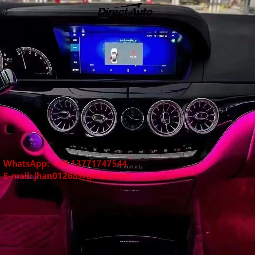 Old to New Upgrade for Mercedes ben z S Class W221 2006-2012 to W222 Car Ambient Light Auto Interior Lighting System 64 Colors
Old to New Upgrade for Mercedes ben z S Class W221 2006-2012 to W222 Car Ambient Light Auto Interior Lighting System 64 Colors
